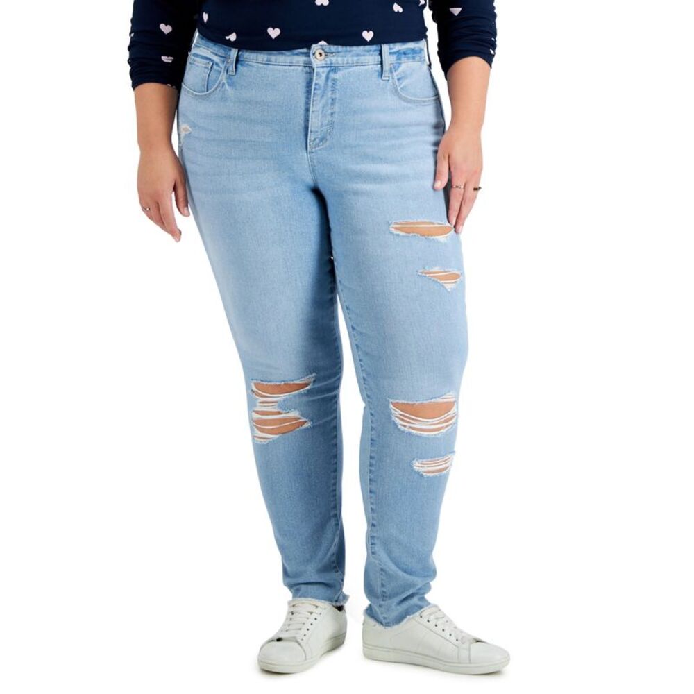 Style & Co Plus Size Mid Rise Curvy Skinny Jeans
